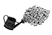 Floral Watering Can Design Bundle, an Illustration by Gaye Art (Thumbnail 14 of 31)