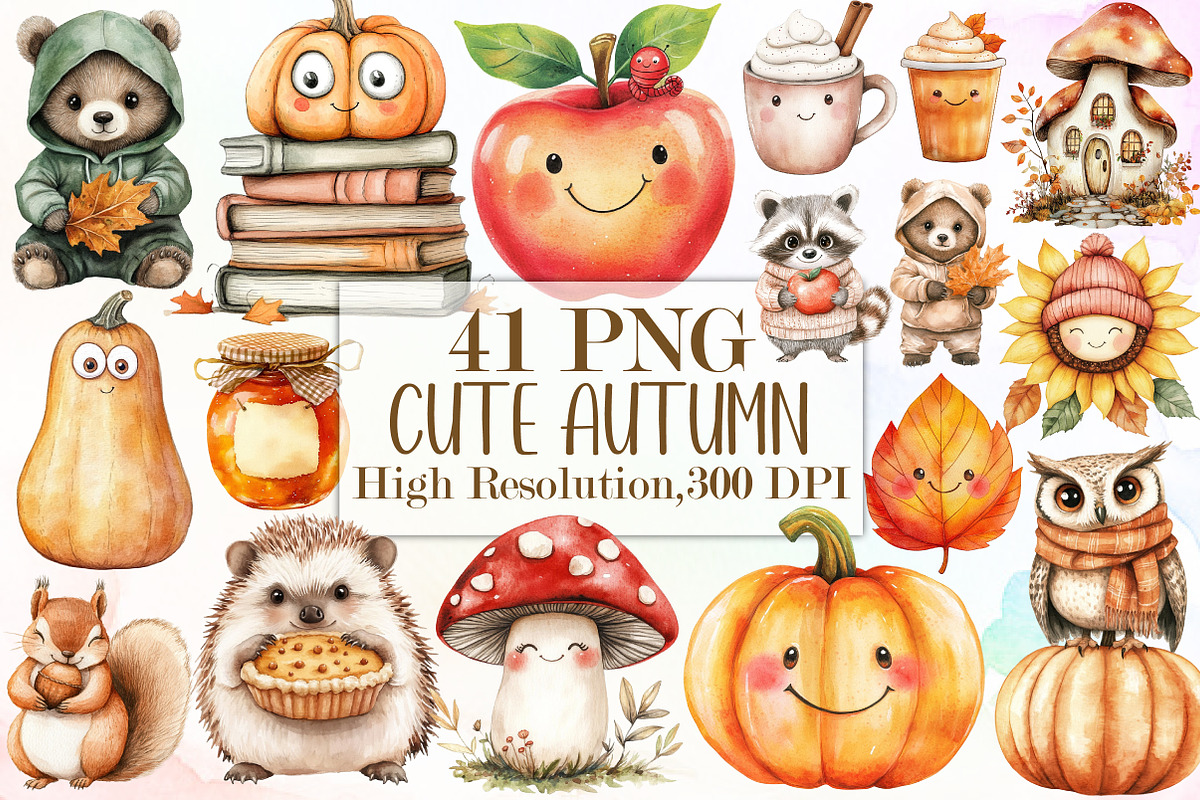 Cute Autumn Sublimation Png, an Illustration by Sublimation Artist (Photo 1 of 6)