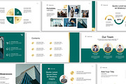 Green & Gold Business PowerPoint, a Presentation Template by SKY CREATION (Thumbnail 1 of 6)