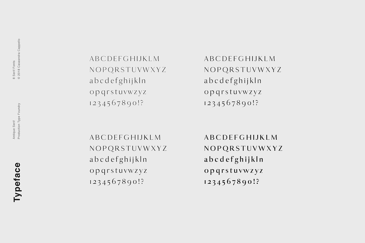 Antique - Luxury Serif Typeface preview 5