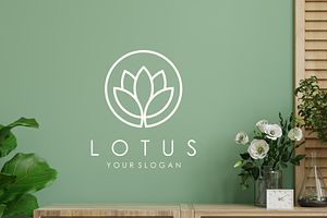 Minimalist Flower Logo Design.