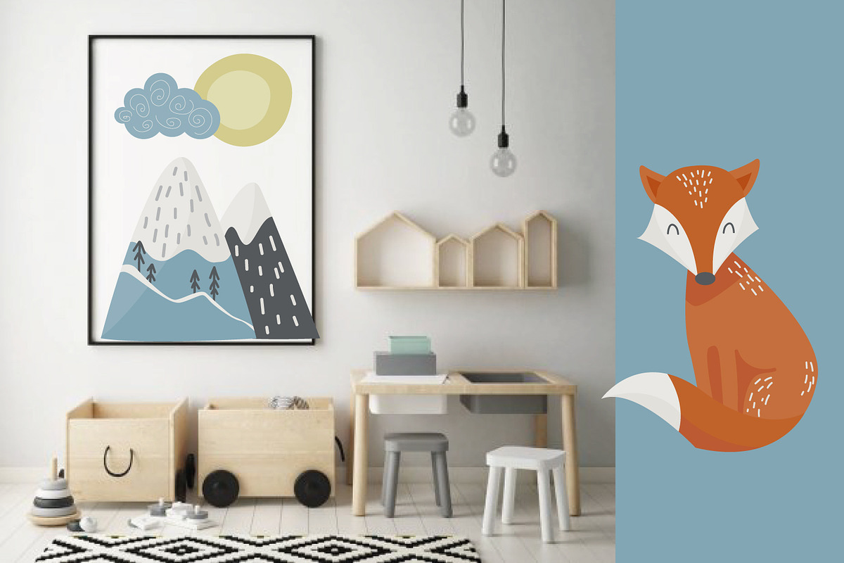 Scandinavian cute clipart, an Animal Illustration by SleptArt (Photo 5 of 6)