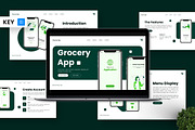 Grocery App - Keynote Templates, a Presentation Template by Deepslide Studio (Thumbnail 1 of 6)