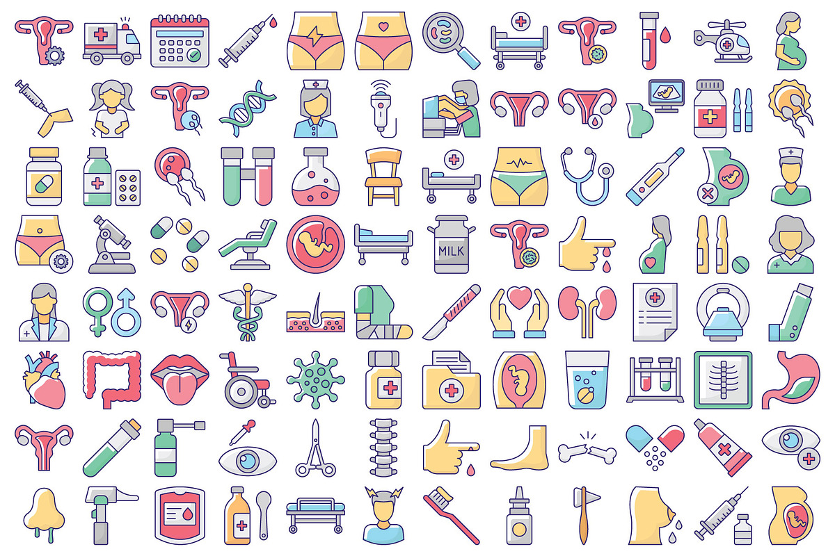 Gynecology & Women Health Icon Pack, an Icon by Vector Portal (Photo 2 of 5)