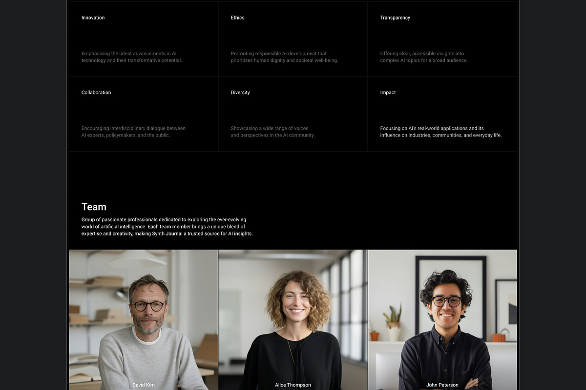 Synth Journal - Framer template, a Websites & App Template by antrdnv (Photo 4 of 5)