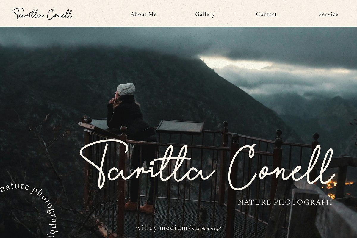 Willey Medium | Monoline Script Font, a Script Font by Denustudios (Photo 10 of 16)