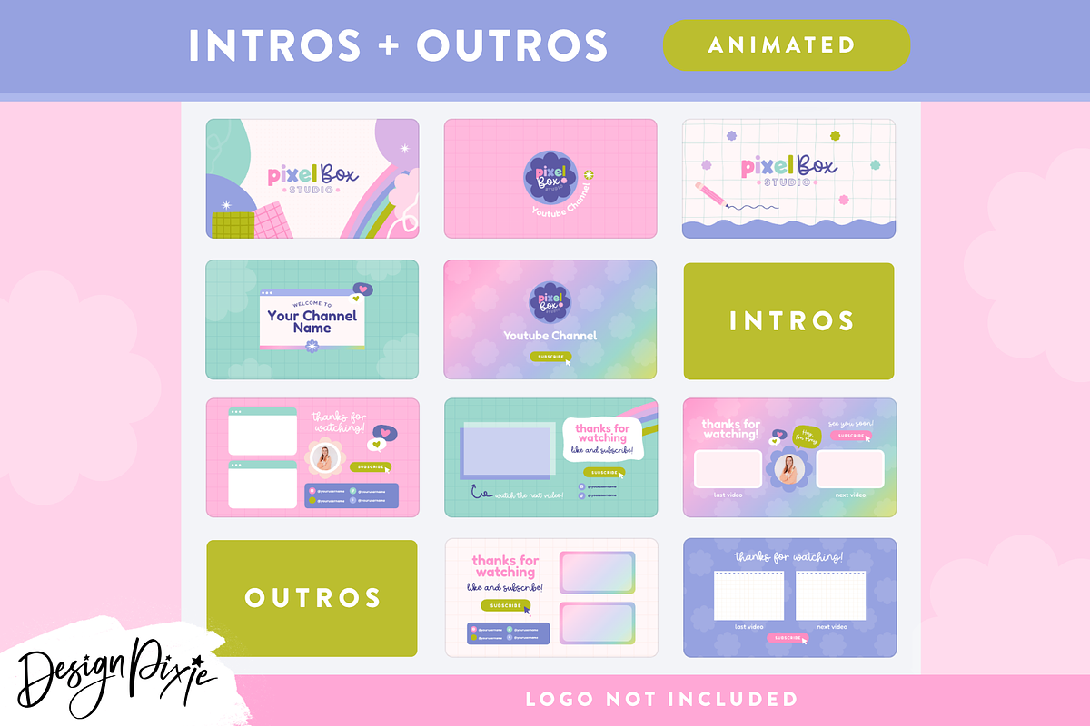 Creative Youtube Branding Kit, a Social Media Template by Design Pixie (Photo 3 of 6)