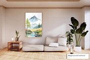 Winter Mountain Landscape Printable, a Poster Template by MagicLove Creations (Thumbnail 4 of 8)