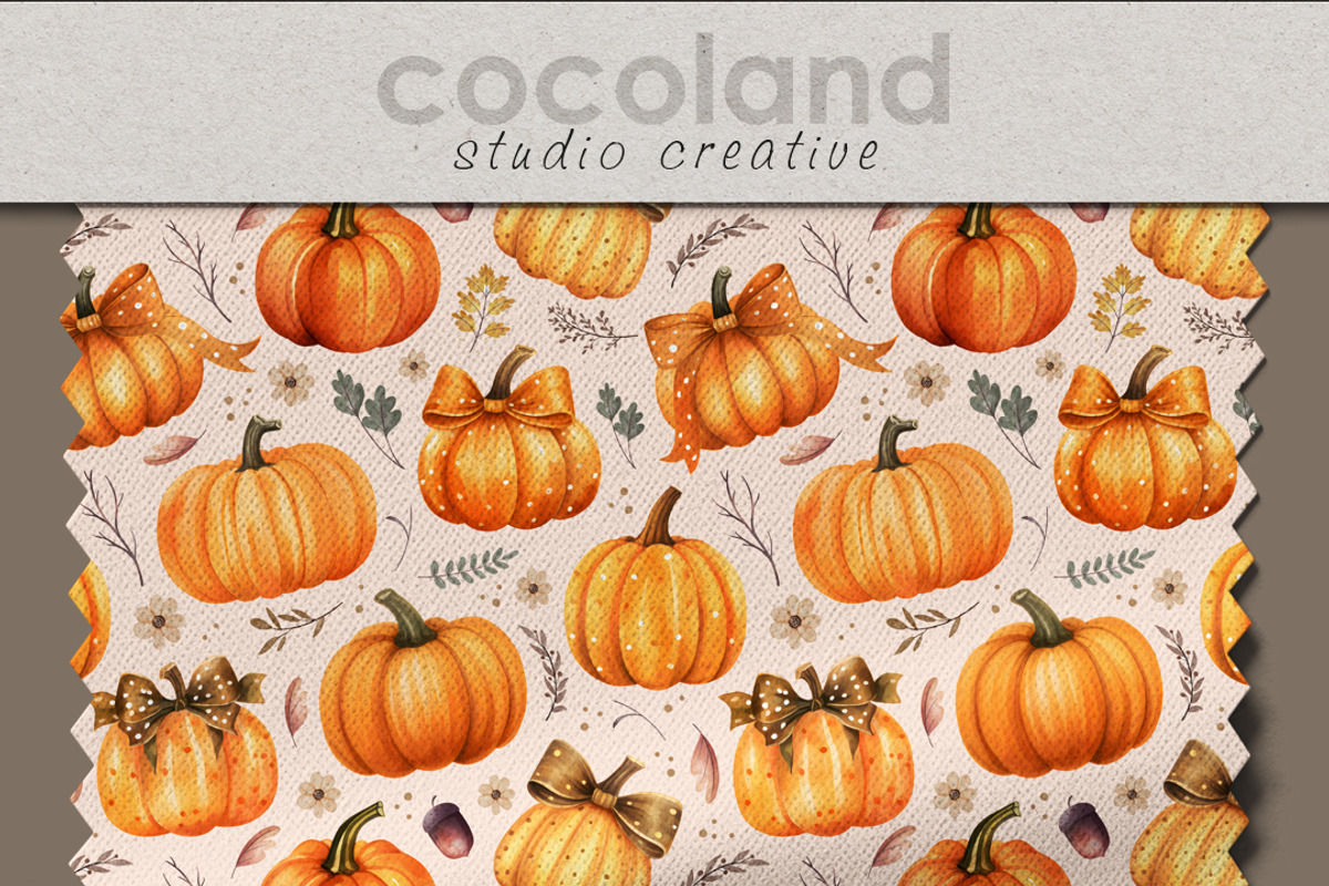 Autumn Pumpkins - Seamless Pattern, a Pattern Graphic by Kreeya Art Shop (Photo 13 of 13)