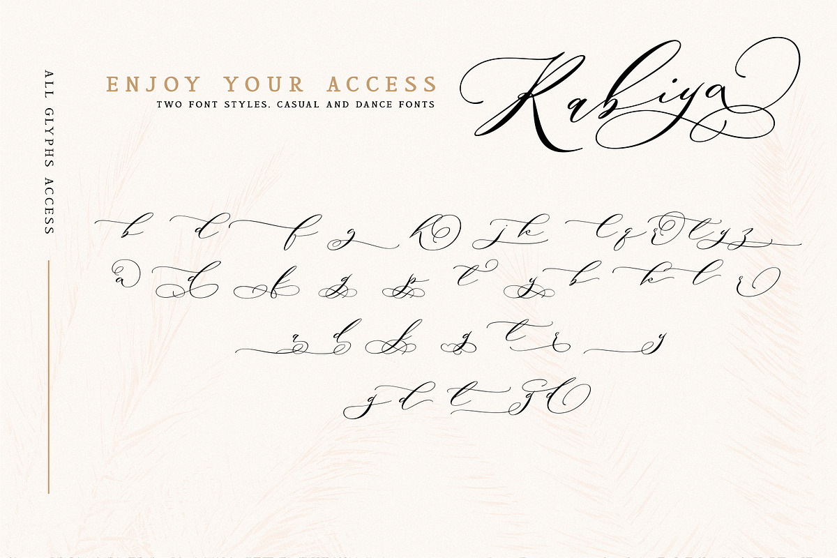 Rabiya Two Romantic Fonts - 50% Off, a Script Font by JROH Creative (Photo 16 of 17)