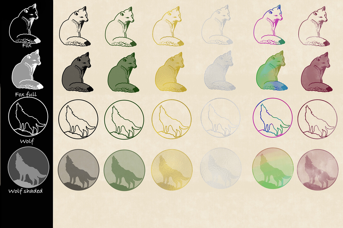 Procreate Stamps Brush Forest Animal, a Shape Add-On by Ducatum (Photo 2 of 10)