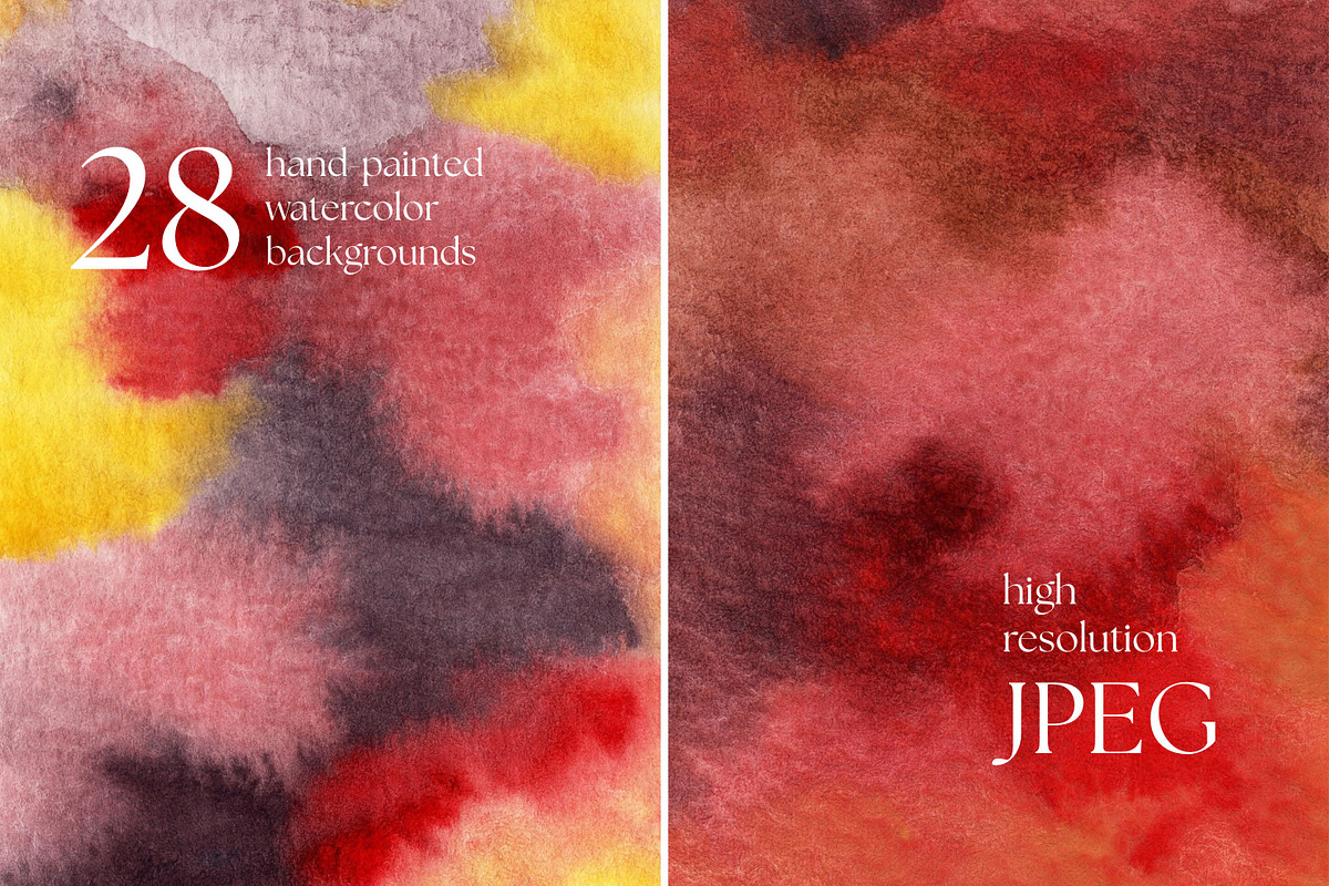 Hand-Painted Watercolor Backgrounds, a Background Graphic by Enia Grace (Photo 5 of 18)