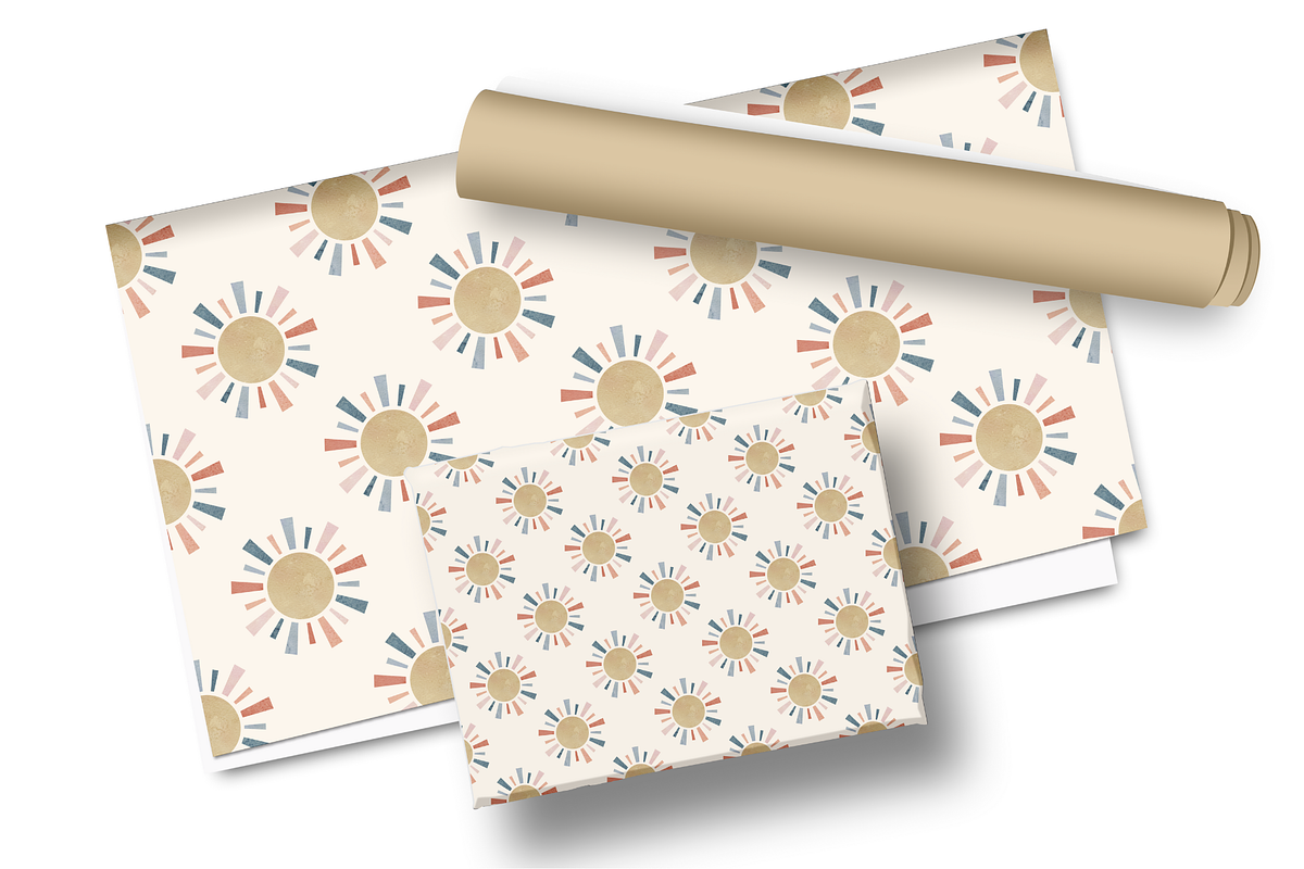 Boho Sunburst Seamless Pattern, a Pattern Graphic by OwlAndFern (Photo 11 of 12)