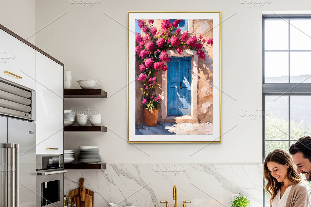 Bougainvillea Mediterranean Art, a Background Graphic by Floraphoria (Photo 3 of 13)