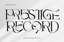 PRESTIGE RECORD - MODERN LUXURY FONT