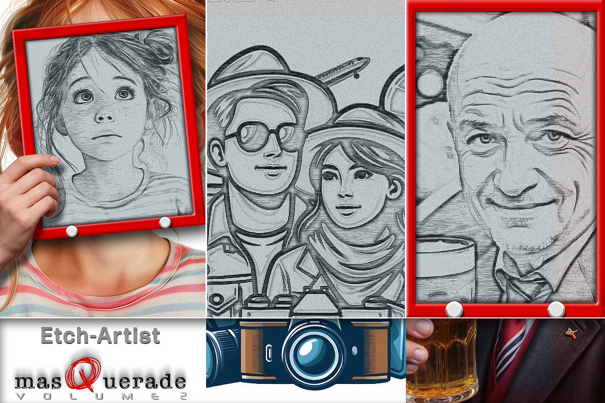 masQuerade - Photoshop FX, an Action Add-On by Pencil Pixels (Photo 8 of 26)