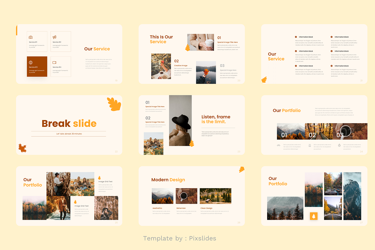 Hello Autumn PowerPoint, a Presentation Template by Pixslides (Photo 4 of 6)