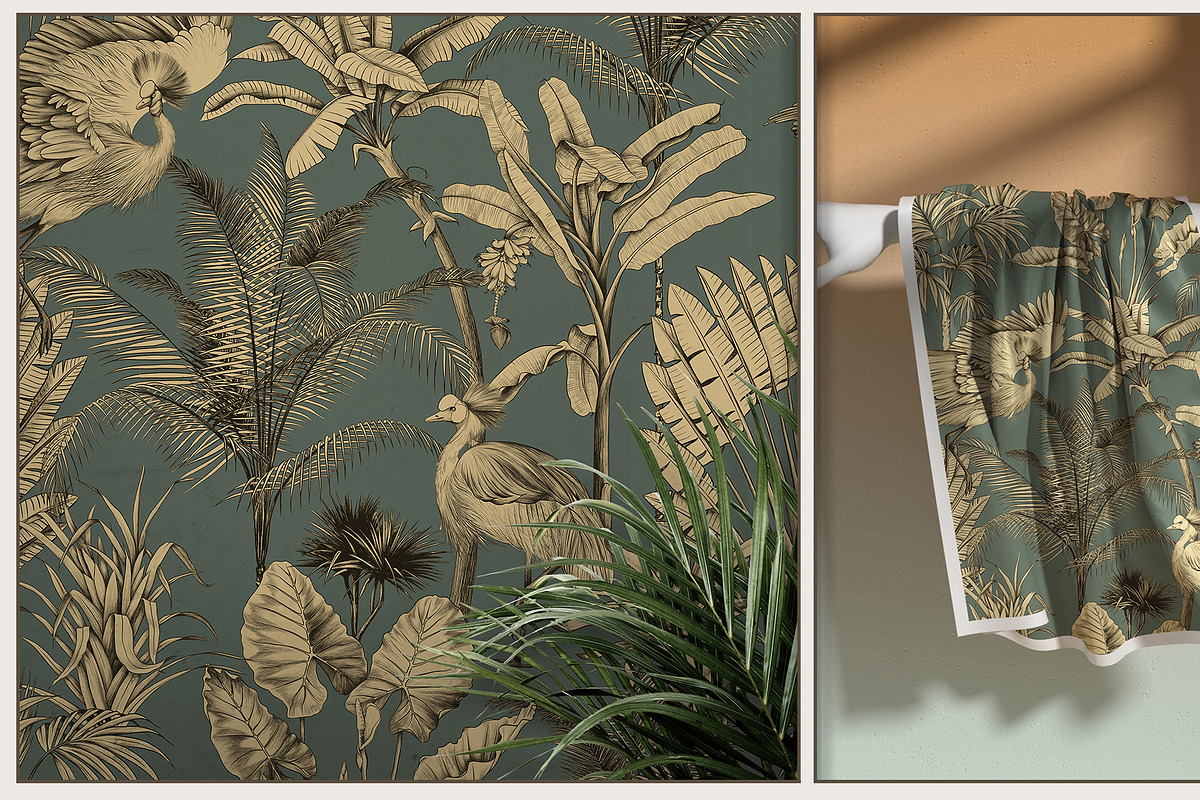 Tropical mural, a Wallpaper Graphic by Natalia0307 (Photo 12 of 15)