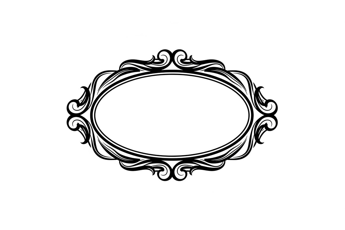 Vintage Oval Frame Vector Bundle, an Illustration by musafir_fashion (Photo 5 of 31)