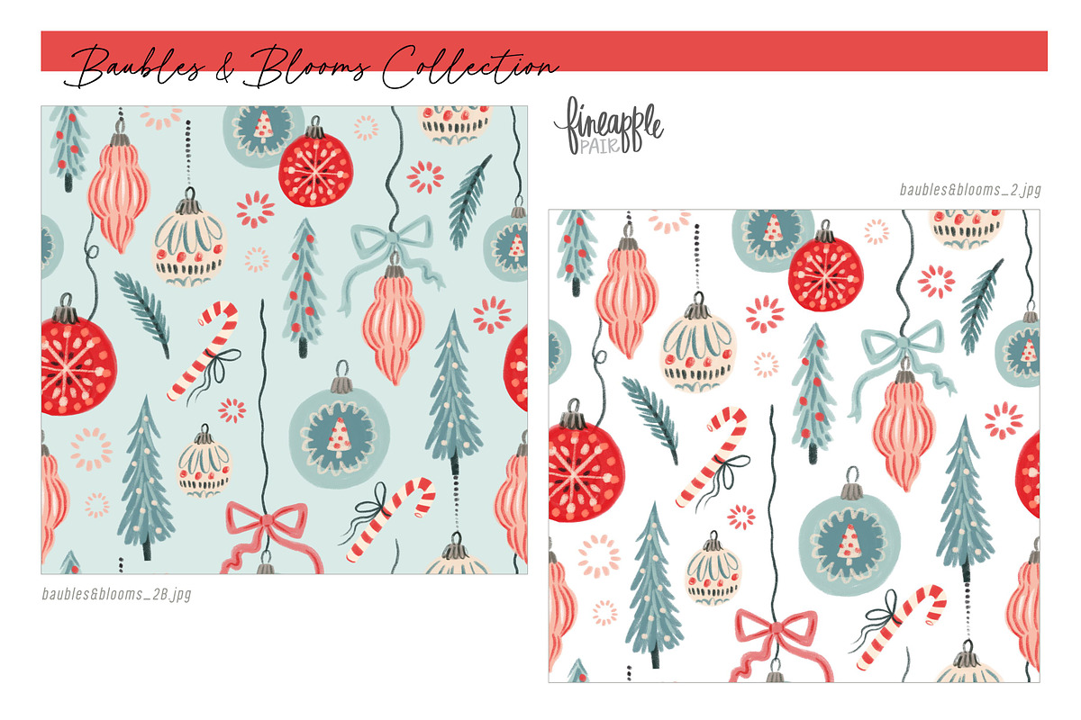Christmas Digital Paper, a Pattern Graphic by FINEAPPLE (Photo 5 of 9)