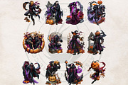 Halloween Nightmares Cliparts, a Seasonal Illustration by ThatsDesignArt (Thumbnail 13 of 15)