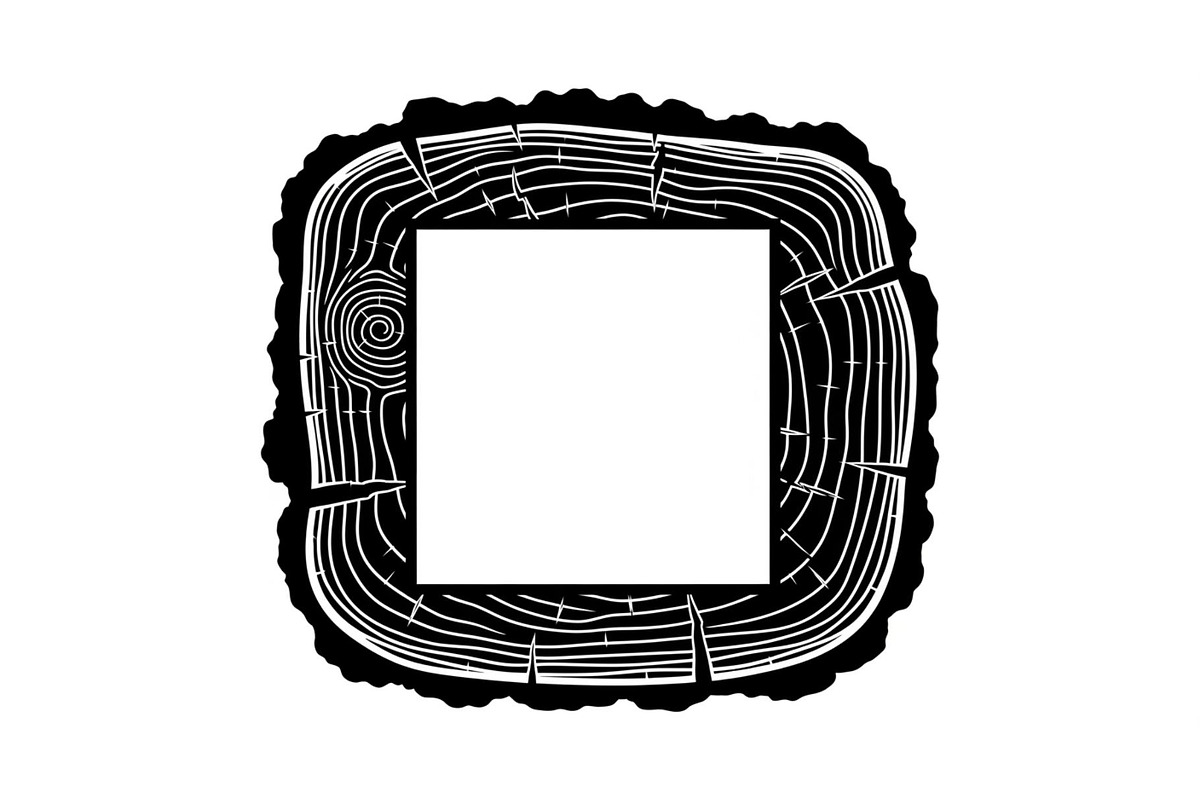 Rustic Wood Slice Frame Bundle, an Illustration by yasushie (Photo 11 of 31)