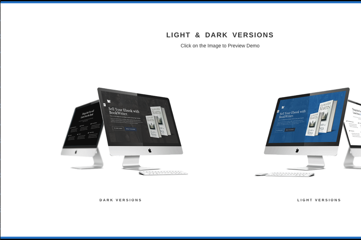 BookWriter - eBook Landing Page, a Bootstrap Template by Tarsier Graphics (Photo 2 of 3)