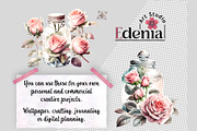 Vintage Romantic Rose Glasses PNGs, a Decorative Illustration by EdeniaArtStudio (Thumbnail 2 of 4)