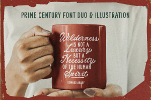 Prime Century - Hand Drawn Font Duo