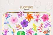 Tropical decorative clipart set, an Object Graphic by LiiaLonn Studio (Thumbnail 2 of 7)