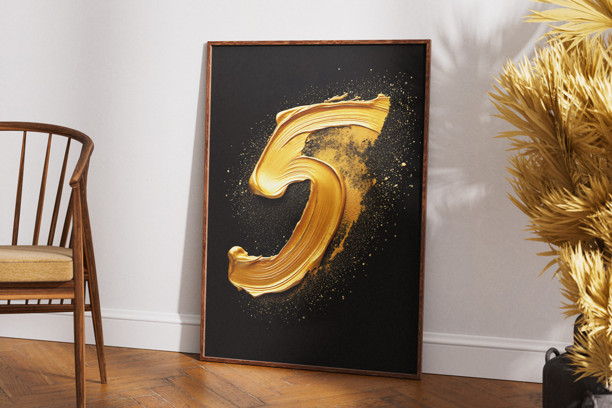 Gold Paint Stroke Font, a Handwritten Font by Handmadefont (Photo 6 of 10)