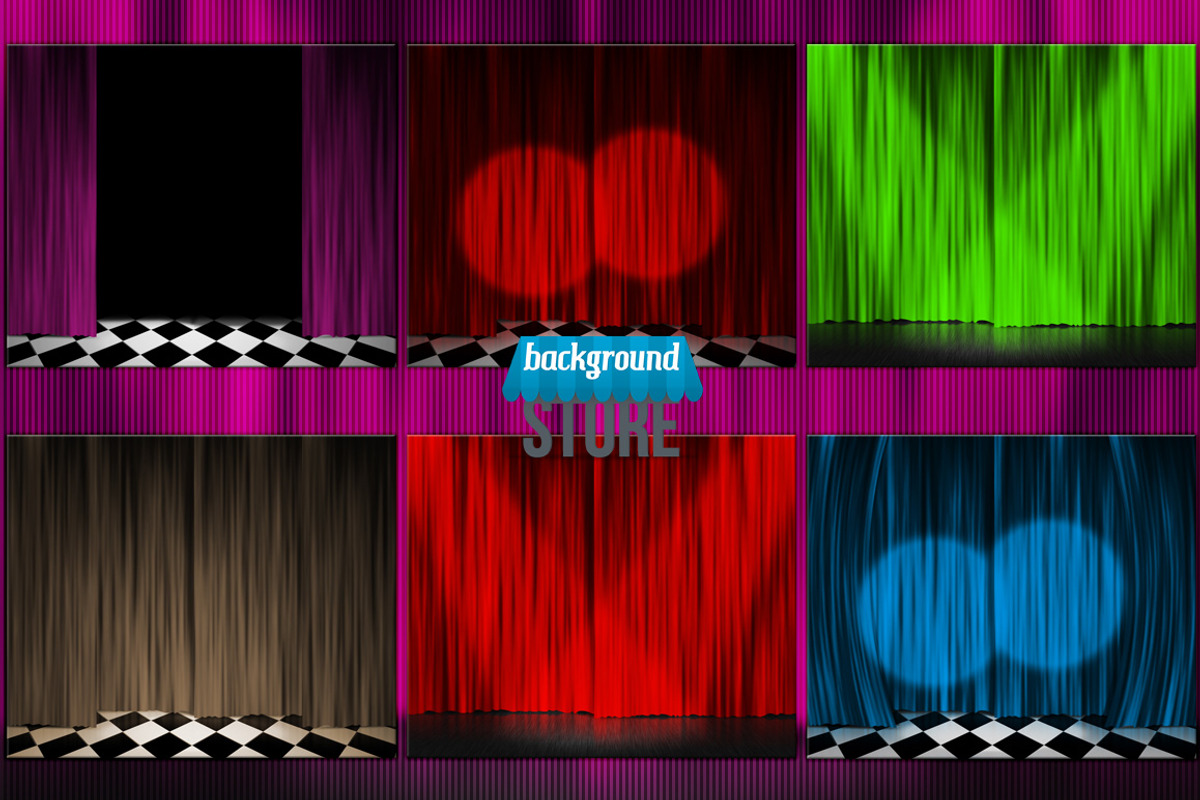 Curtain Stage Background preview 2