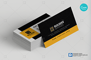 Construction Canva Business Card 12, a Business Card Template by PSDPixel (Thumbnail 3 of 4)