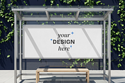 Bus Stop Billboard Mockup, an Advertising Mockup by mockeyai (Thumbnail 4 of 4)