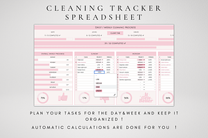 Editable Cleaning Planner Template