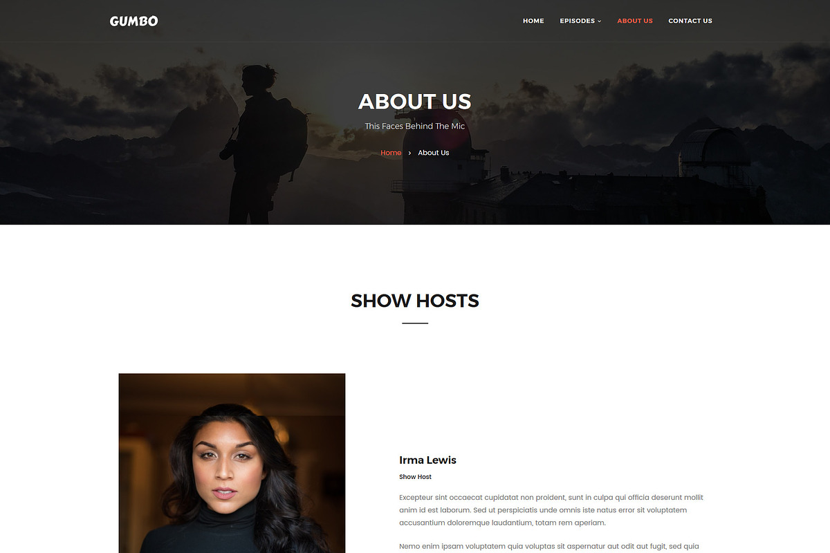 Gumbo - Podcast, Music & Vlog Theme, a WordPress Template by SecondLineThemes (Photo 5 of 6)