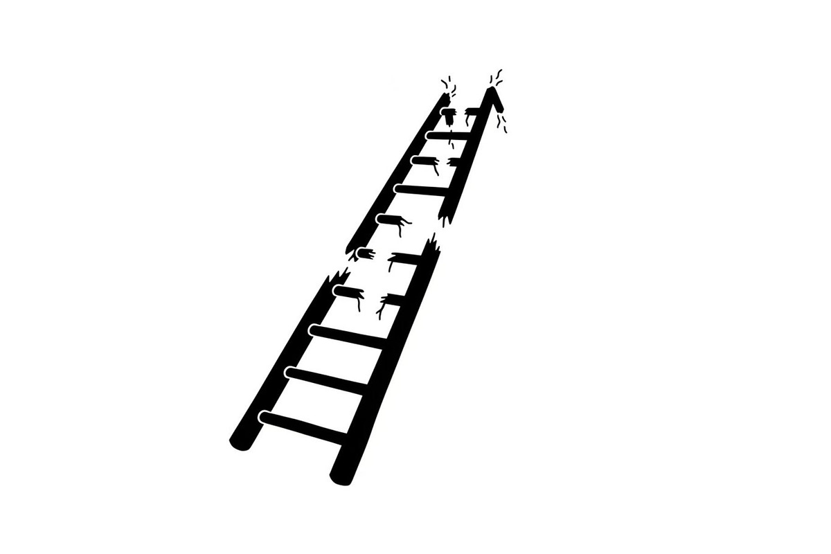50 Broken Ladder Silhouette Bundle, an Illustration by Designs_River (Photo 38 of 51)