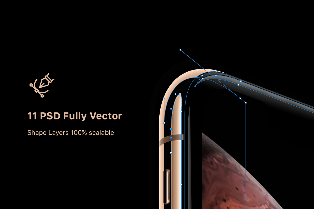 iPhone XS, XR Mockups PSD & Sketch, an iPhone Mockup by Ui Markets (Photo 3 of 27)