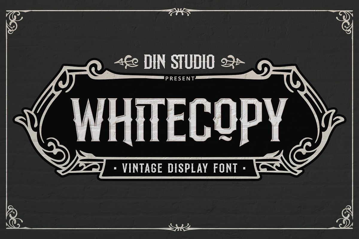 Whitecopy, a Symbol Font by Vintage Division (Photo 1 of 15)