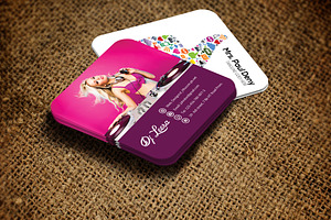 DJ Social Media Business Card