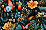 12 Seamless butterflies and flowers, a Pattern Graphic by ZaaxPrintables (Thumbnail 7 of 7)