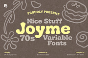 Joyme; Bold 70s Display Fonts, a Serif Font by Eko Bimantara (Thumbnail 1 of 14)