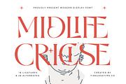 Midlife Cricise Modern Serif Font, a Serif Font by timelesstype.co (Thumbnail 1 of 20)