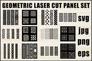 Geometric Pattern Panel Set, an Object Graphic by abu67222 (Thumbnail 1 of 13)