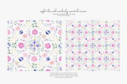folk floral seamless patterns bundle, a Pattern Graphic by Patishop Art (Thumbnail 6 of 9)