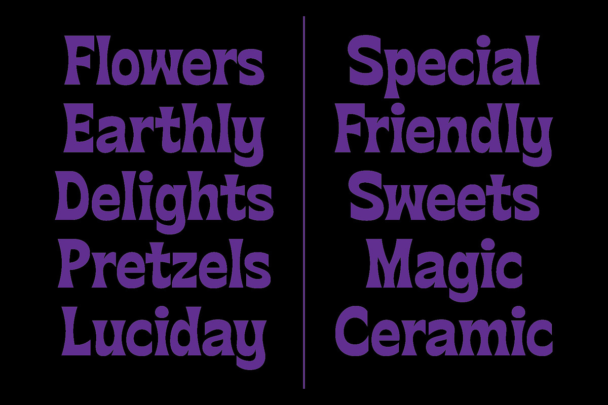 Flatface Sours, a Sans Serif Font by Flatface (Photo 10 of 11)