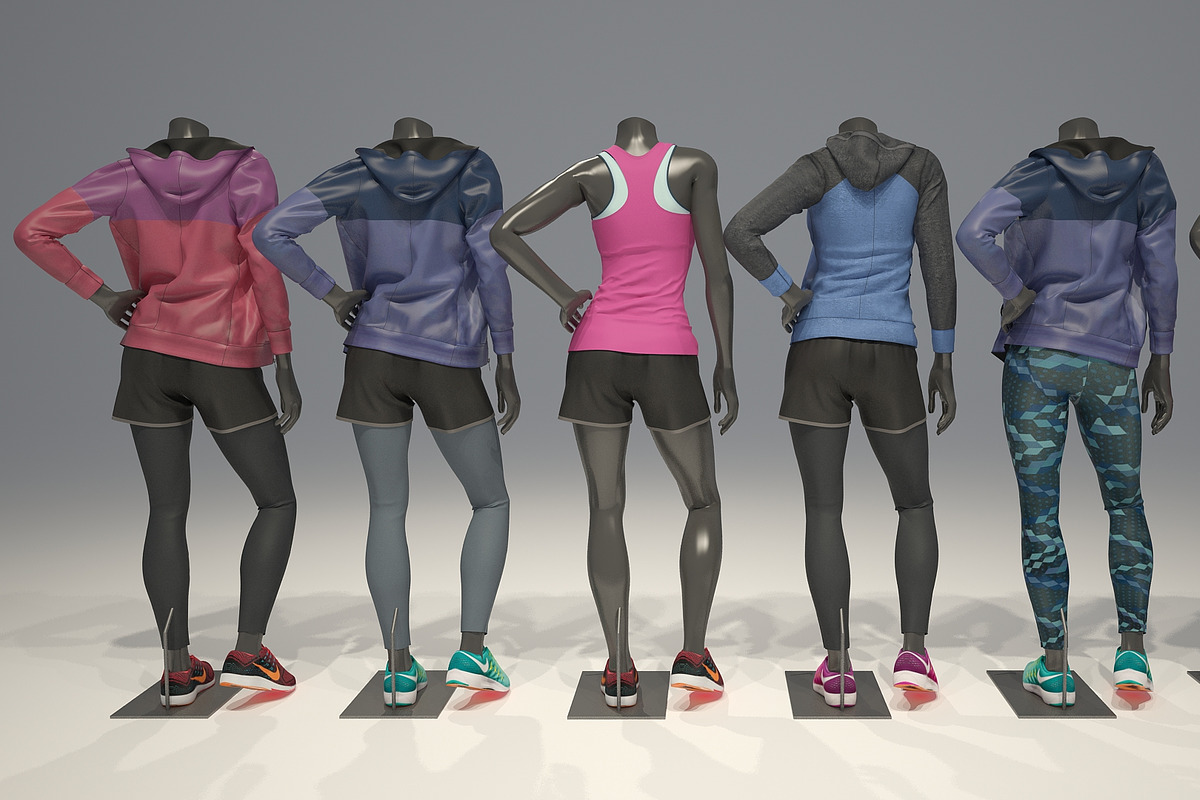 Female mannequin pack 1, a Characters & Person 3D Model by mrGarret (Photo 9 of 22)