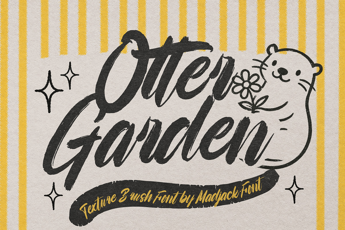Otter Garden, a Script Font by Madjack.font (Photo 1 of 10)