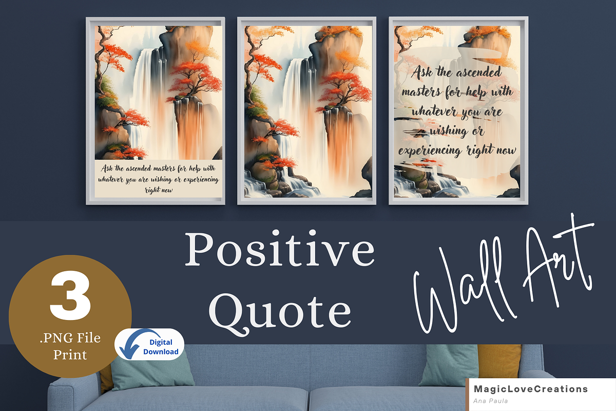 God Positive Quotes Printable Wall, a Print Template by MagicLove Creations (Photo 1 of 10)