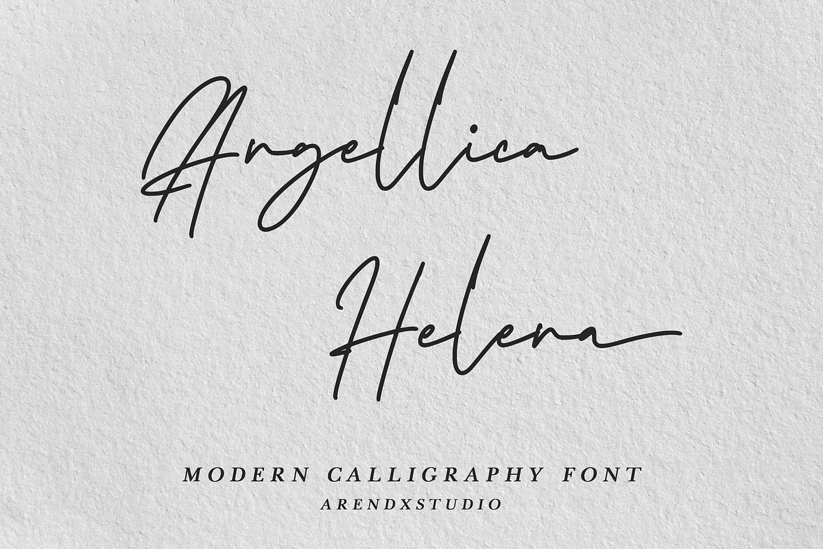 Mouthpiece - Modern Calligraphy Font, a Script Font by Arendxstudio (Photo 2 of 10)